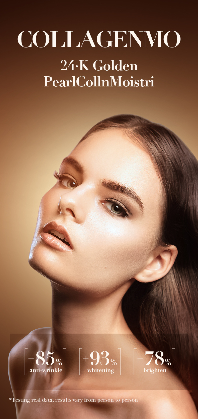 Crema Facial de Colageno con perla y oro 24k