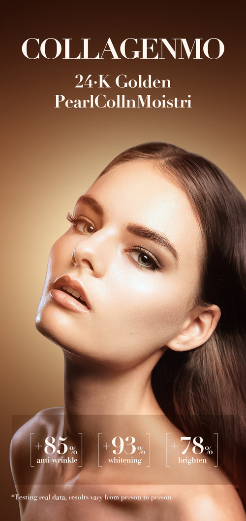 Crema Facial de Colageno con perla y oro 24k